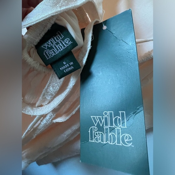 Wild Fable Ivory Sand Tard Jacquard Dress Strappy
Backless Women's S Small NEW - Picture 9 of 13